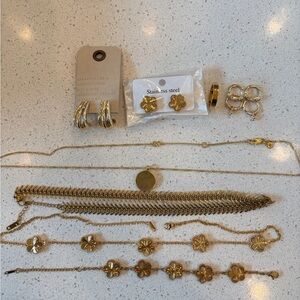 Assorted Gold Jewelry